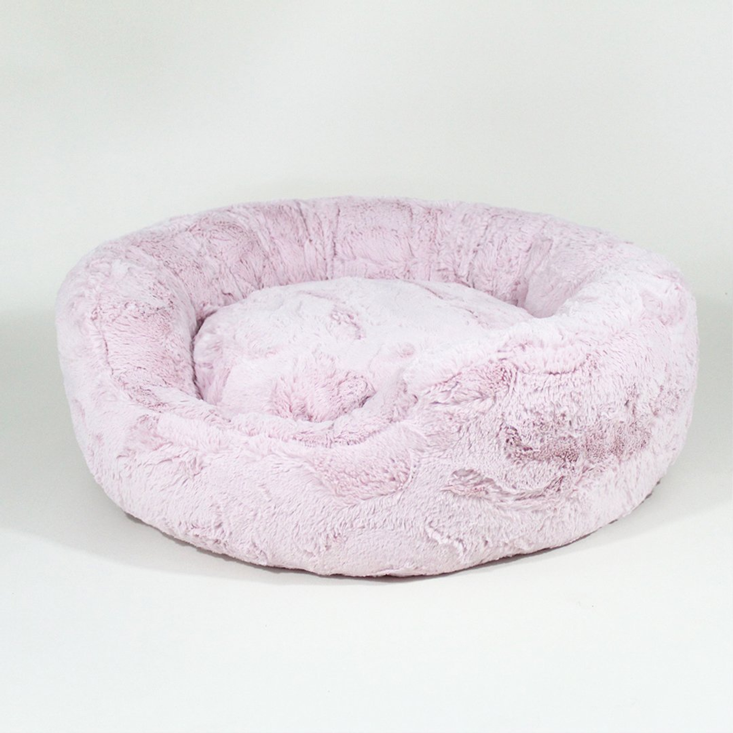 Hello Doggie Amour Plush Round Dog Bed