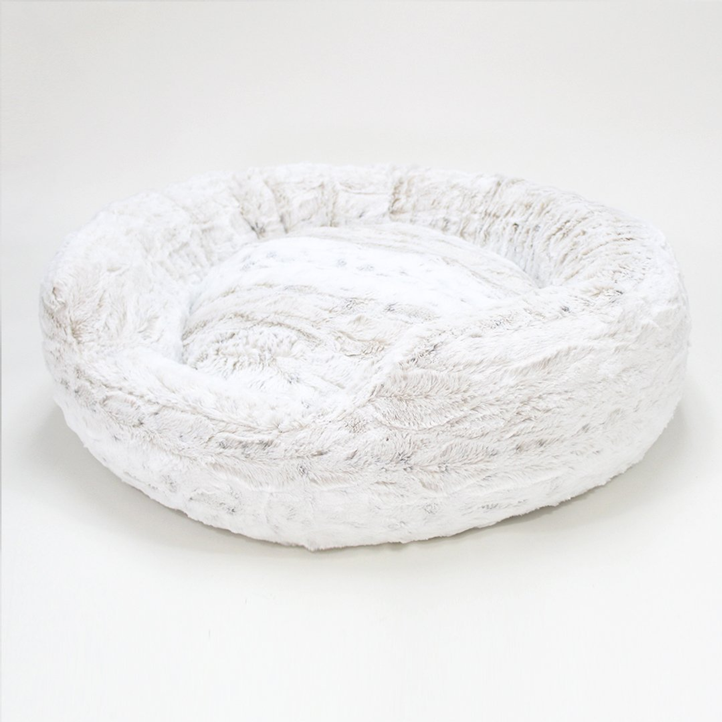 Hello Doggie Amour Plush Round Dog Bed