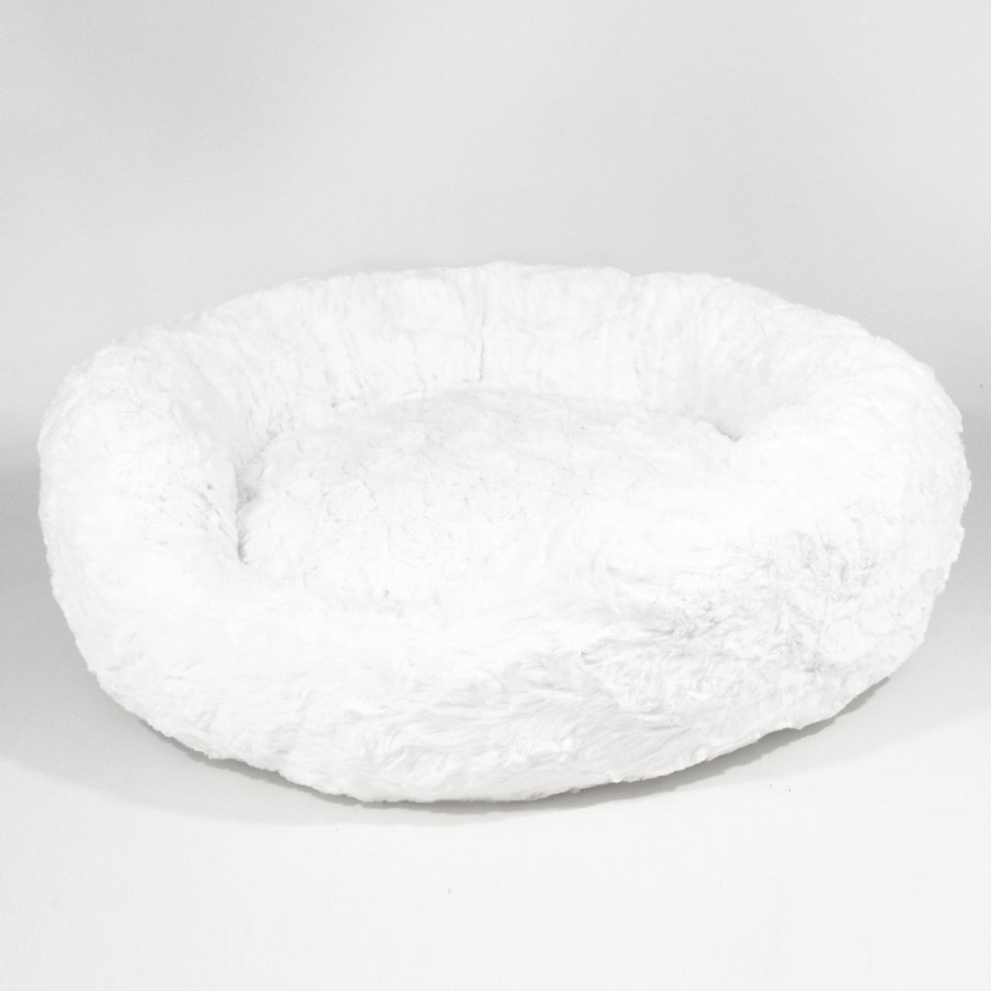 Hello Doggie Amour Plush Round Dog Bed