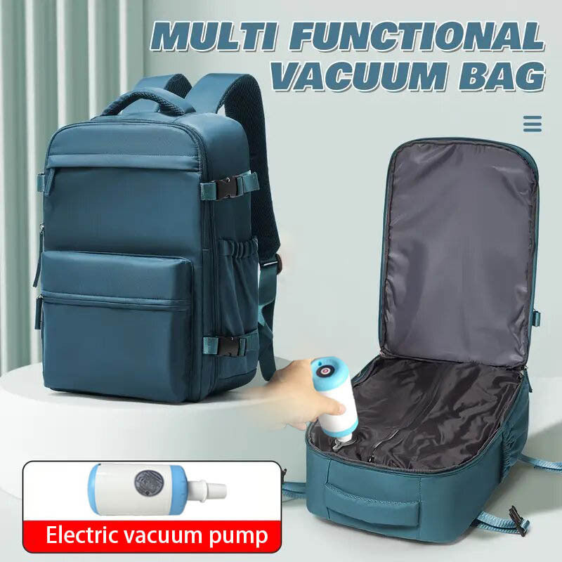 Vacuum compression backpack with large capacity