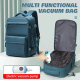 Vacuum compression backpack with large capacity