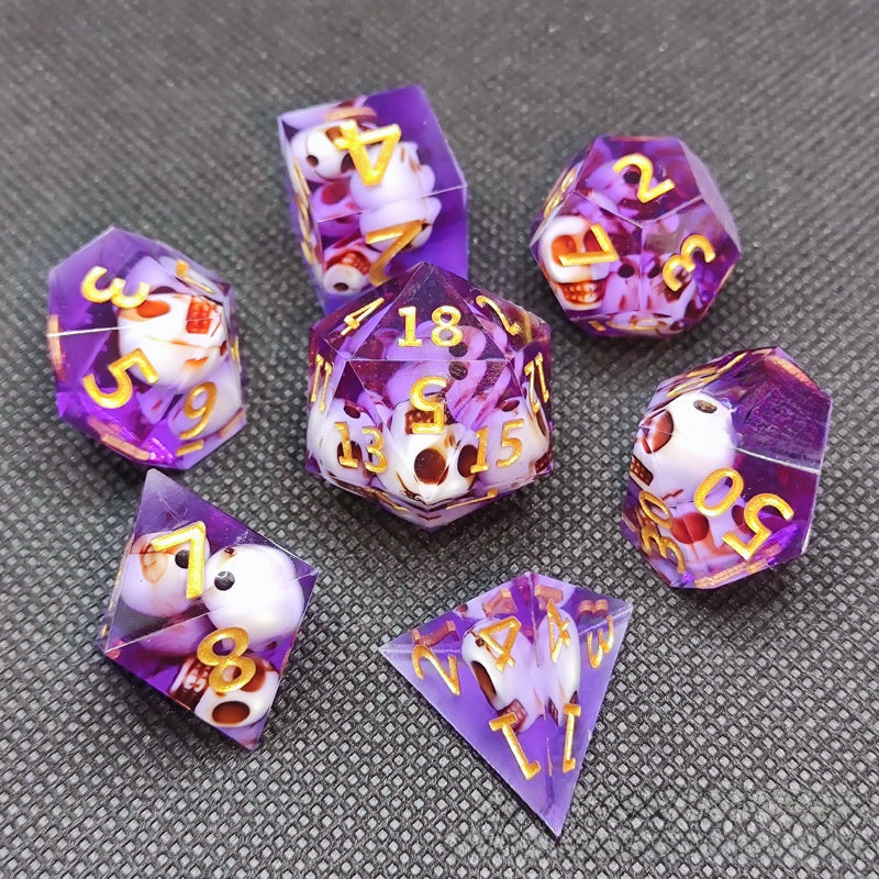 Resin Pointed Dice for Tabletop RPG