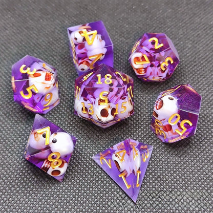 Resin Pointed Dice for Tabletop RPG