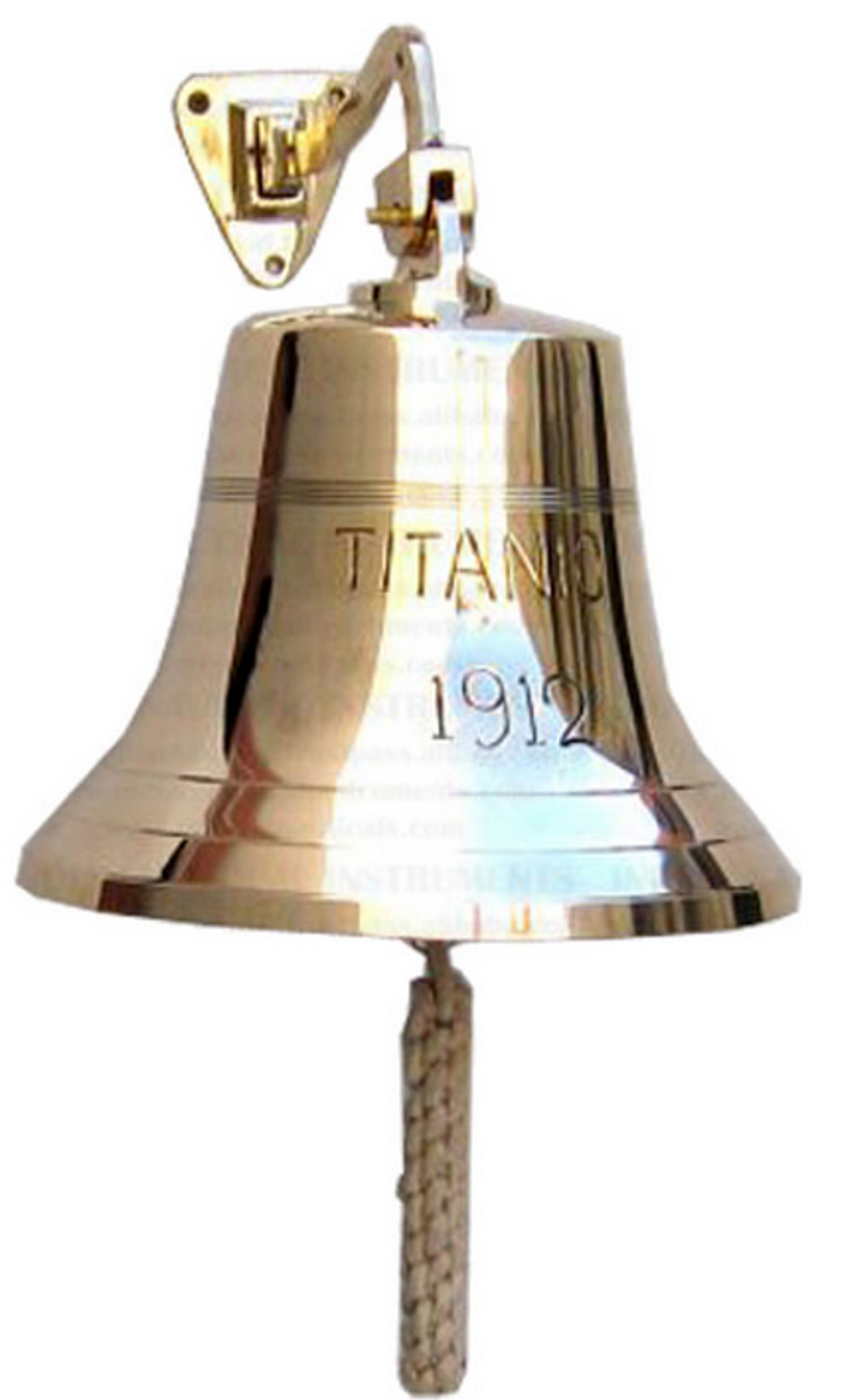 Titanic Brass Ship Bell Replica, 6"