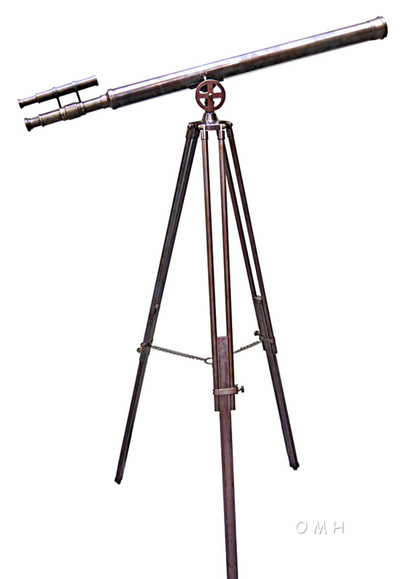 Harbor Brass Telescope with Rosewood Stand, 40"