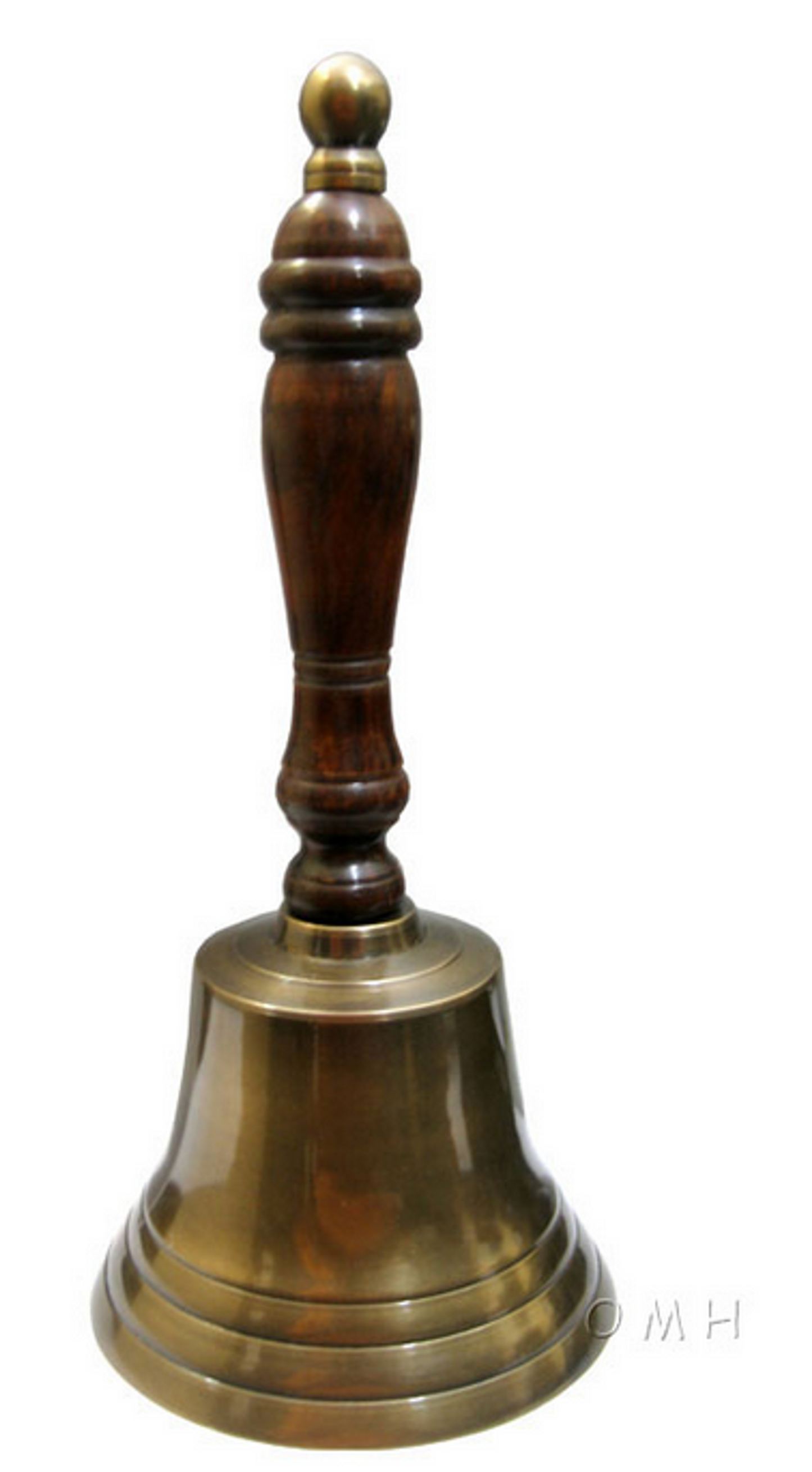 Cruise Line Brass Hand Bell Replica, 6"
