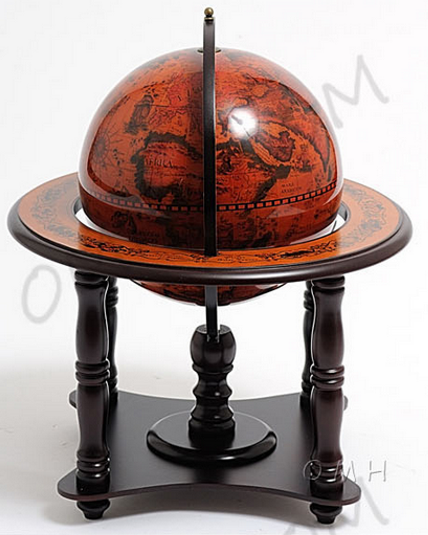 Decorative Globe with Old World Map, 8.75"