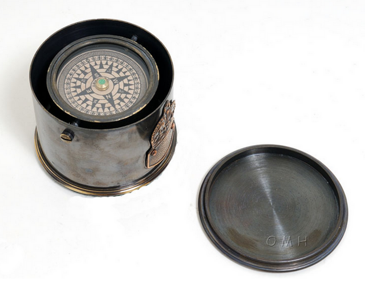 Brass Drum Compass