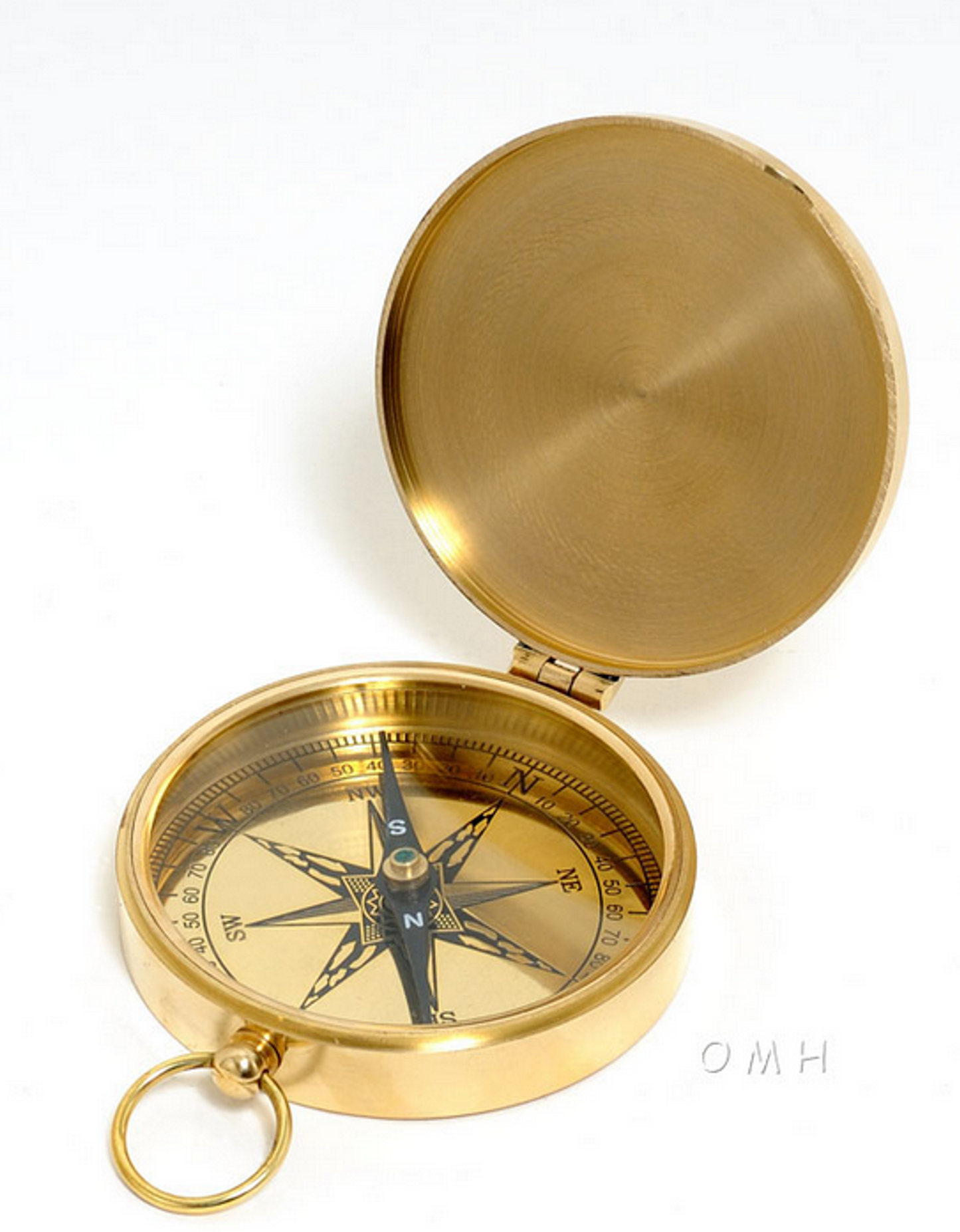 Brass Marine Lid Compass