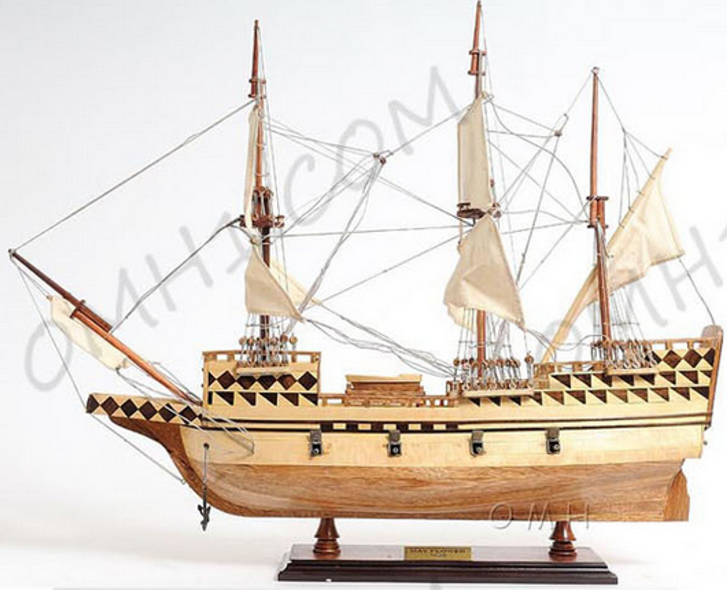 Mayflower Fully-Assembled Model Ship