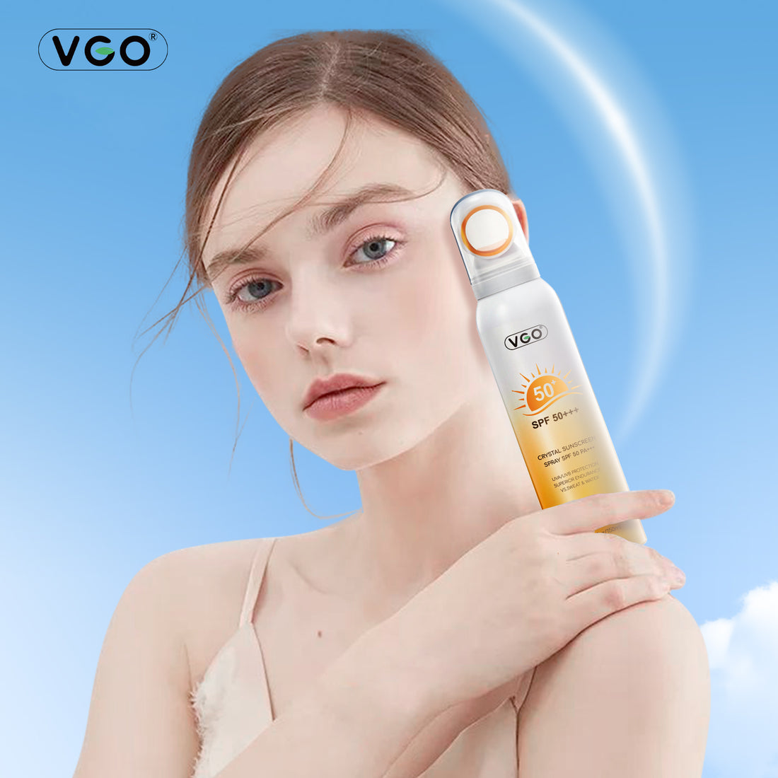SPF 50 Sunscreen Spray size in hand