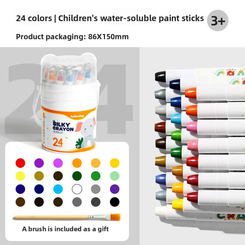 Water-Soluble Twistable Coloring Crayons