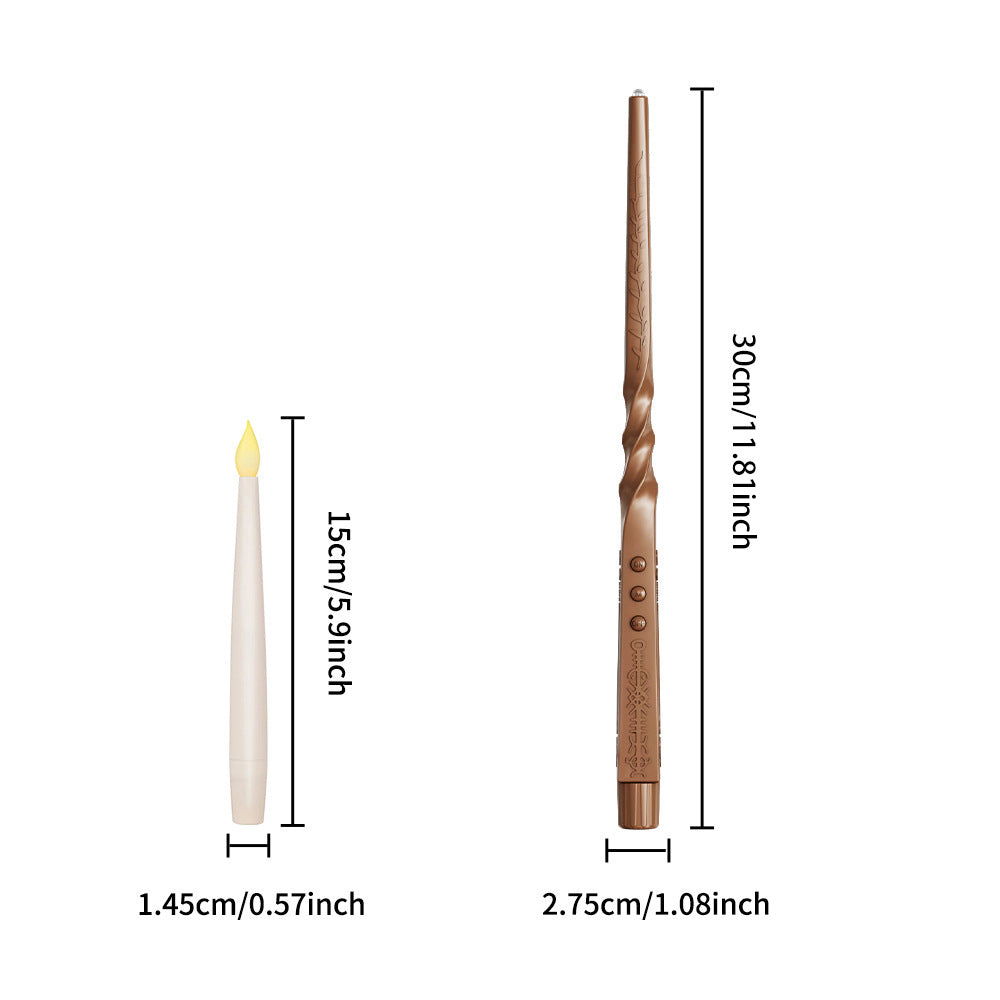 Halloween Floating LED Candle Lights with Magic Wand