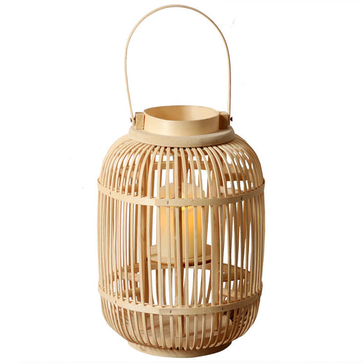 Bamboo-woven hand-held lantern