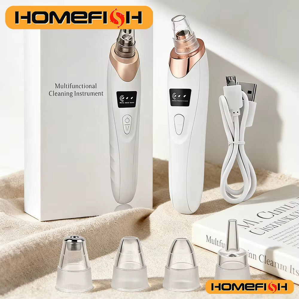 Electric Blackhead Remover Vacuum Cleaner - Facial Deep Cleansing Pore Cleaner for Black Spots Removal Skin Care Tools