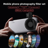 Adjustable Phone Camera Filter Set with Clip Mount