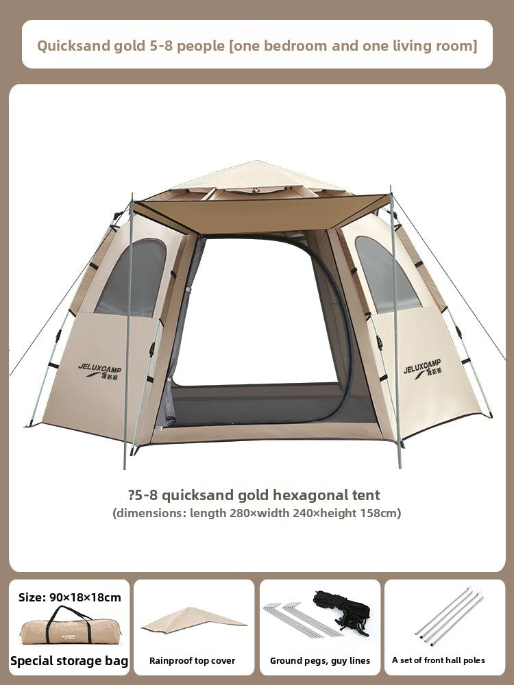 Hexagonal Instant Pop Up Camping Tent