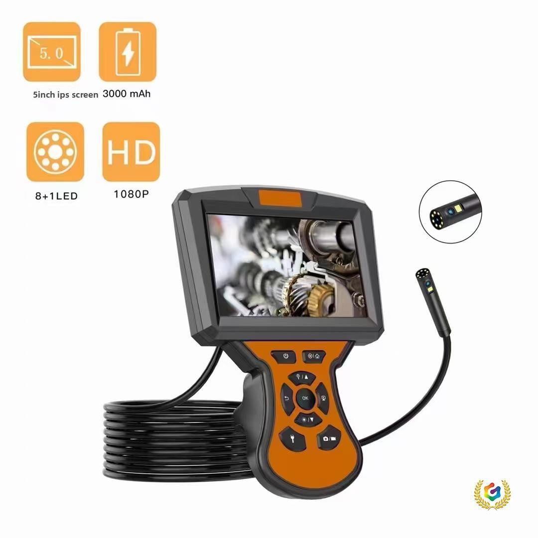 360-Degree Dual Camera Pipeline Inspection Endoscope