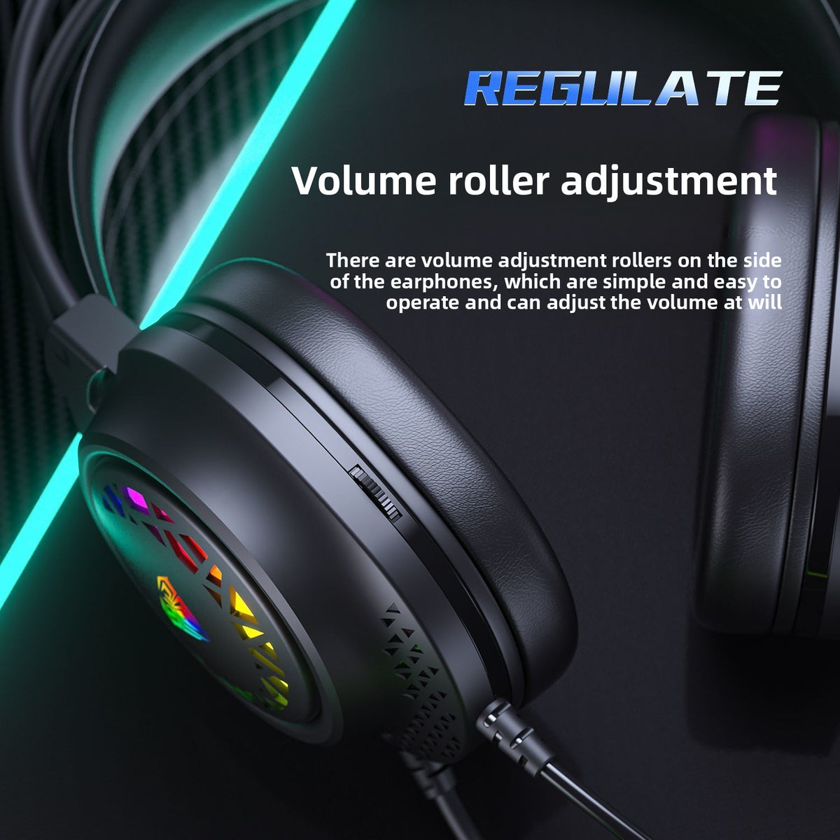 Over-ear wired headphones