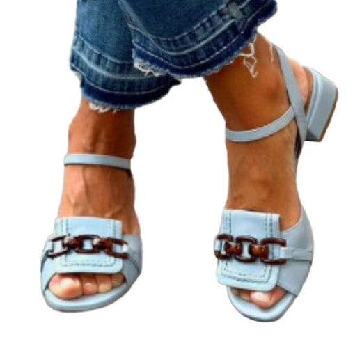 Women's Knitted Buckle Slip-On Sandals