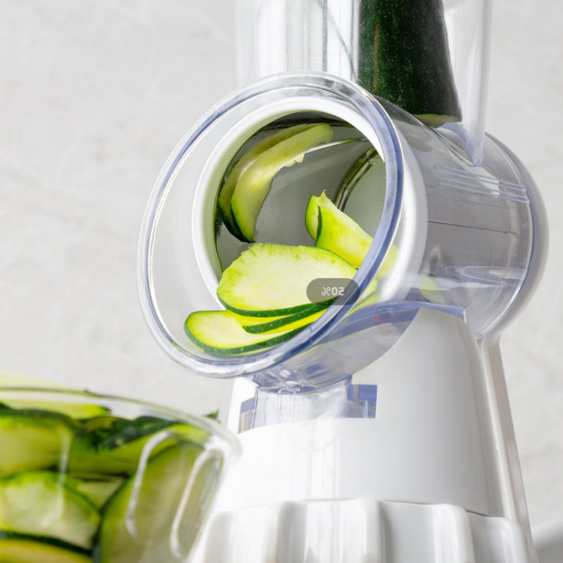 3-in-1 Vegetable Slicer, dicing blade close-up