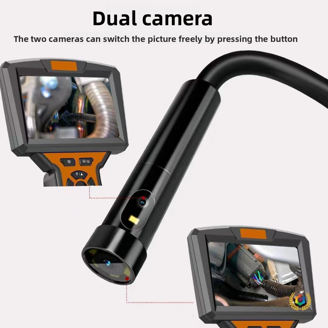 360-Degree Dual Camera Pipeline Inspection Endoscope