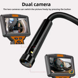 360-Degree Dual Camera Pipeline Inspection Endoscope