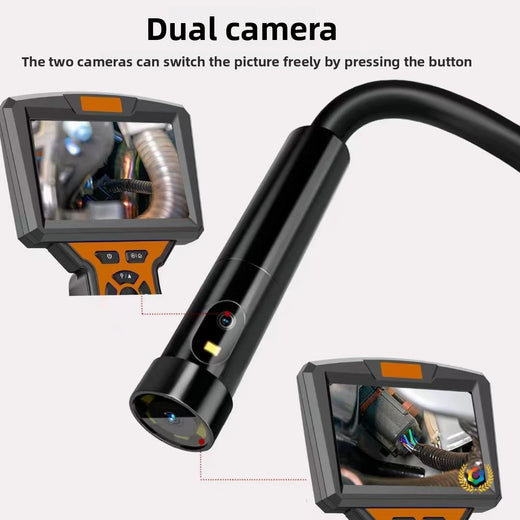 360-Degree Dual Camera Pipeline Inspection Endoscope