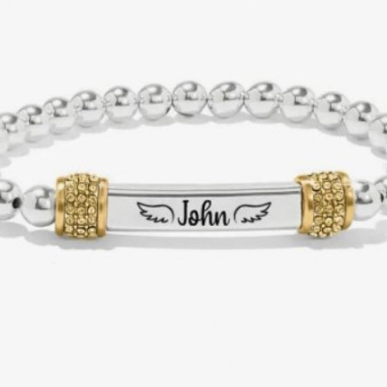 Stainless Steel Engraved Elastic Bracelet product image 2