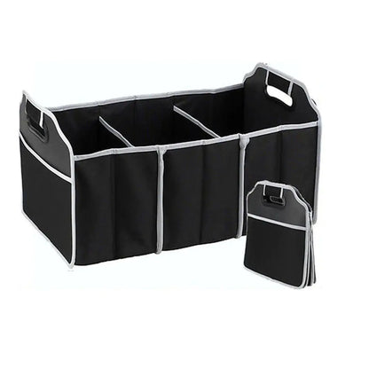 Foldable Car Storage Bin — 18L Non-Woven Organizer & Trash Box