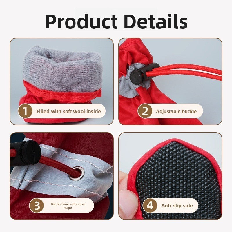 Pet Shoes, Dog Shoes, Non-Slip Dog Boots for Small and Medium-Sized Dogs,