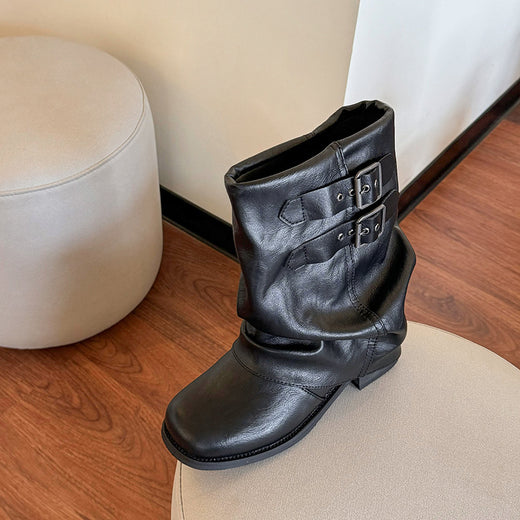 Platform ankle boots