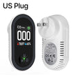 3In1 Carbon Monoxide Detector Plug-In Display with Temperature Humidity Sensor Built-In CO Monitor Alarm Sound Warning