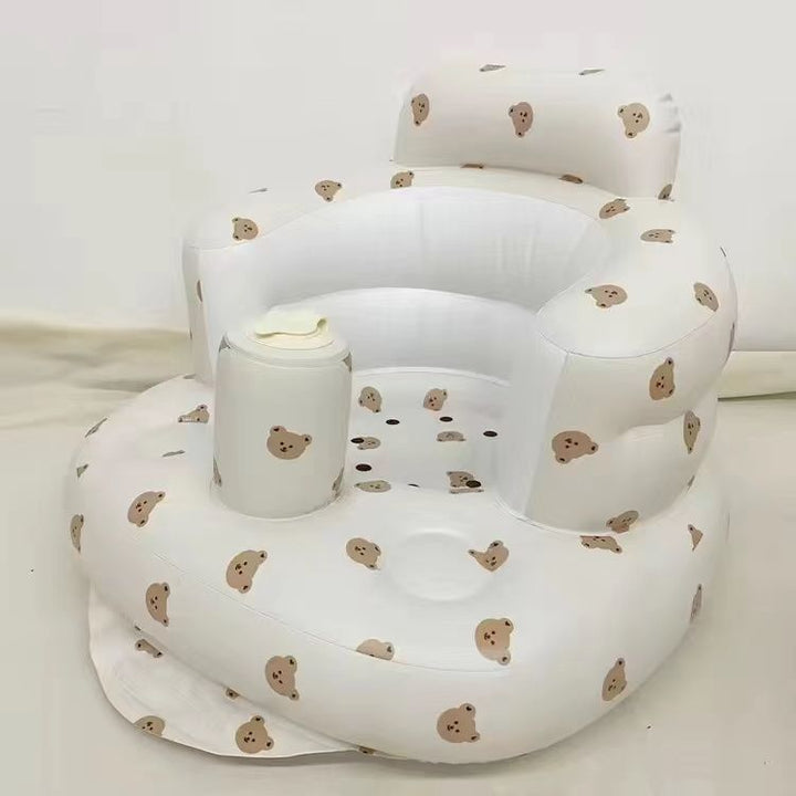 Inflatable Baby Chair in use at bath time