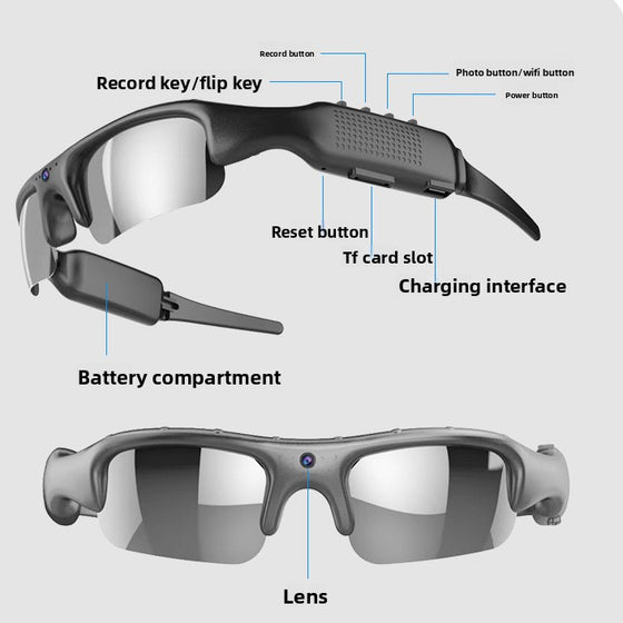 Sports Camera Glasses with WIFI Night Vision Action Cameras product image 1