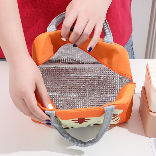 Cartoon Insulated Lunch Bag with Aluminum Foil