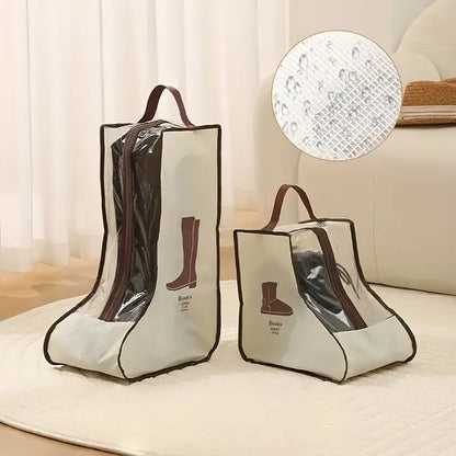Durable PVC Shoe Storage Bags Dust Proof With Transparent Window