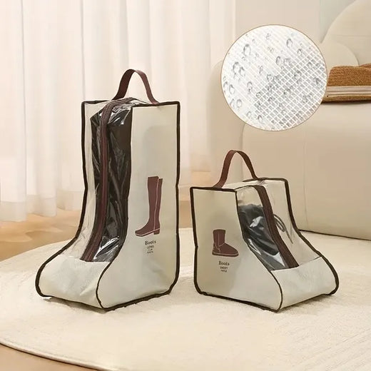 Durable PVC Shoe Storage Bags Dust Proof With Transparent Window