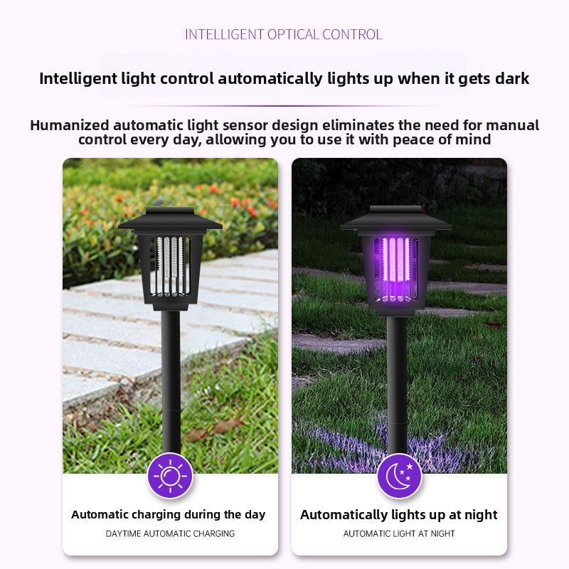Solar Powered Outdoor Insect Killer Lamp