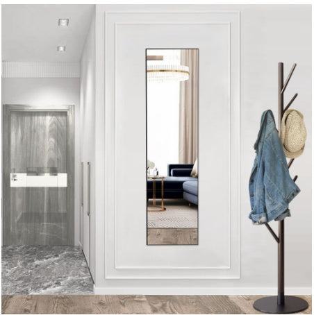 Floor Standing Wall Mirror with Aluminum Alloy Frame