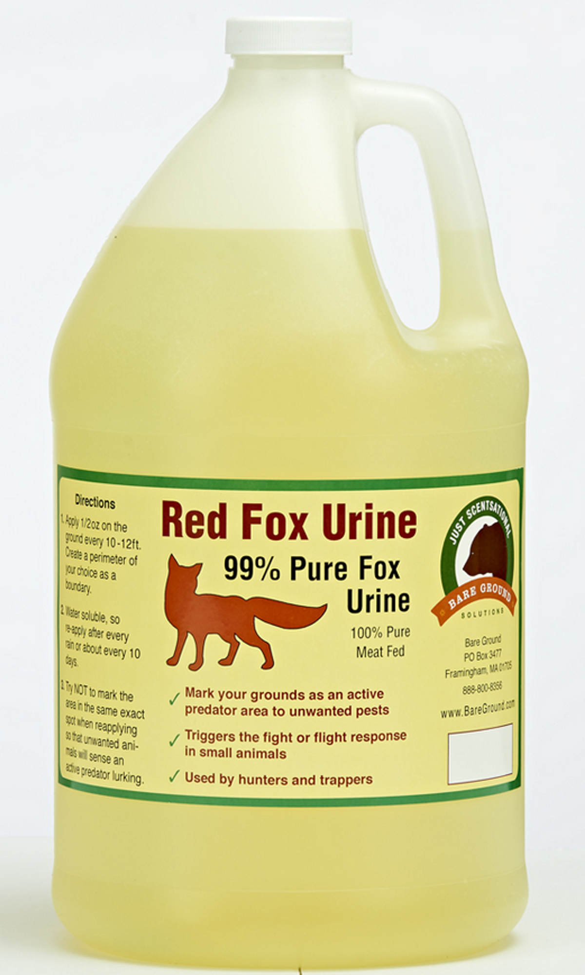 Fox Urine Predator Scent Repellent, 1 Gallon