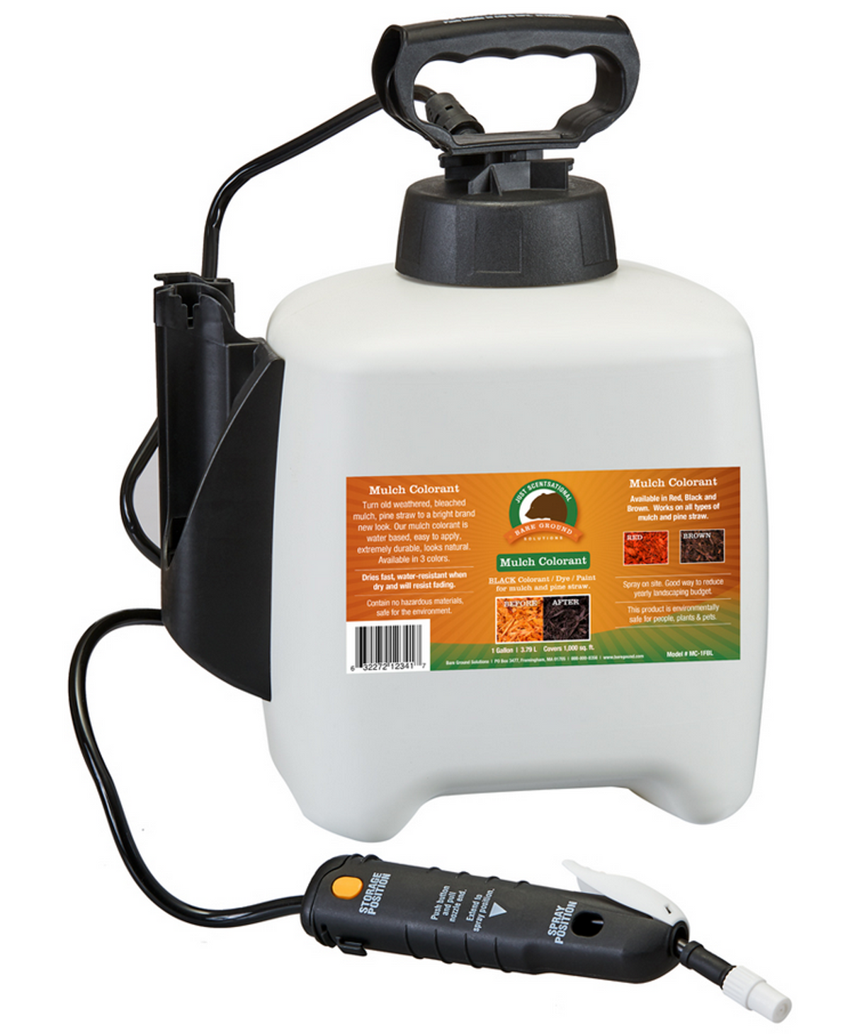 Brown Bark Mulch Colorant in 1 Gallon Pump Sprayer