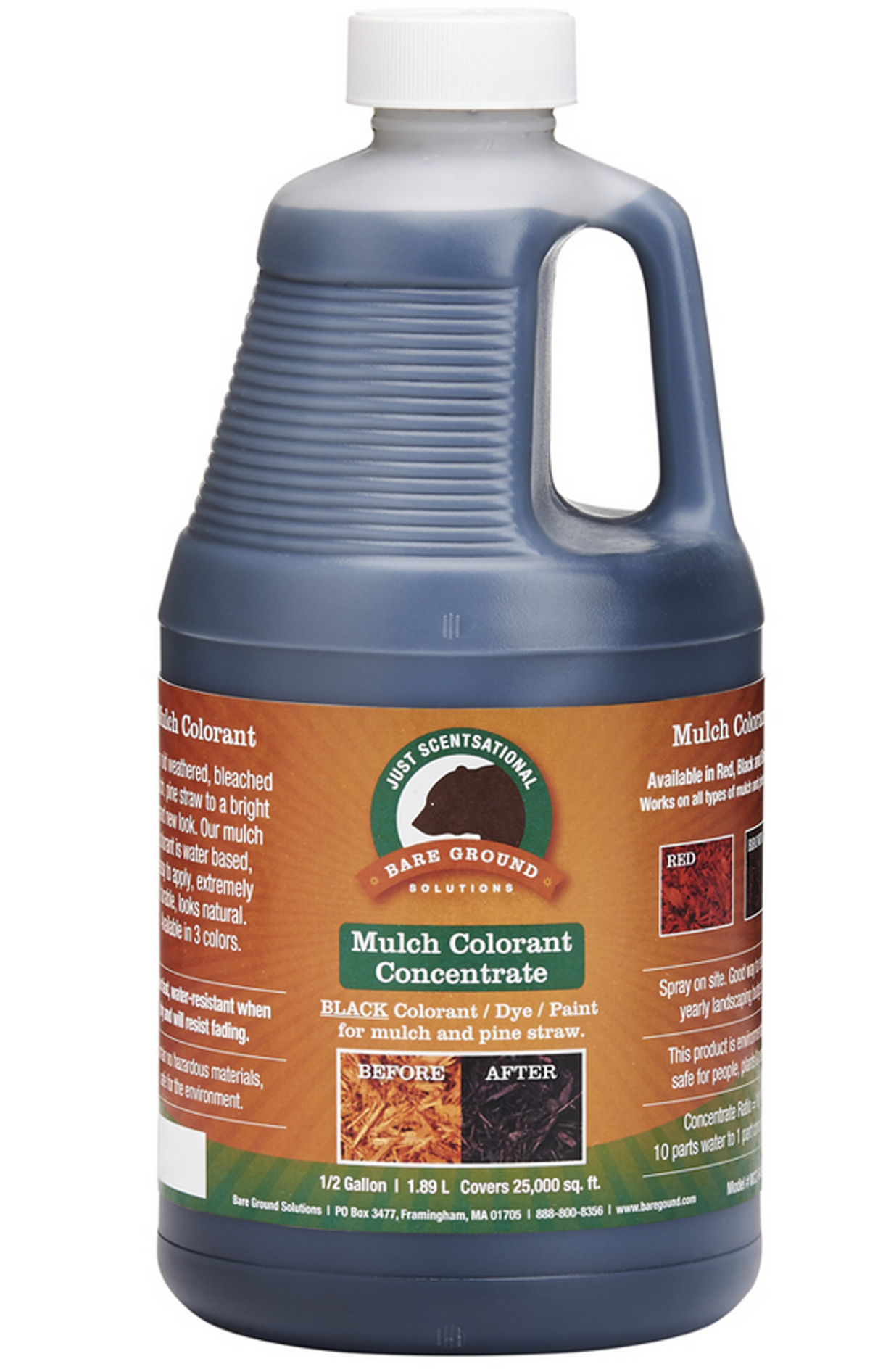 Black Bark Mulch Colorant Concentrate, Half Gallon