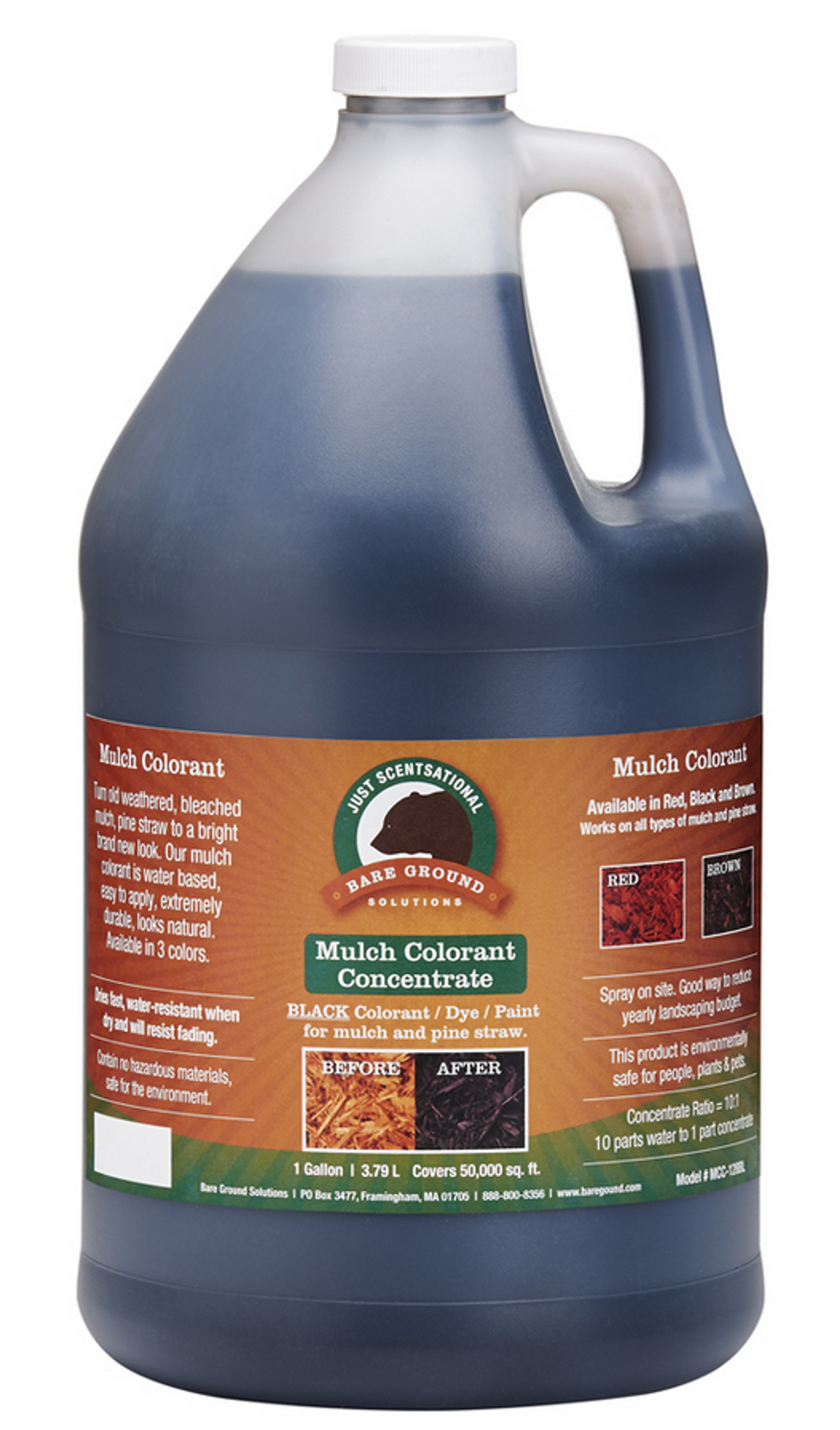 Just Scentsational Black Bark Mulch Colorant Concentrate - Gallon