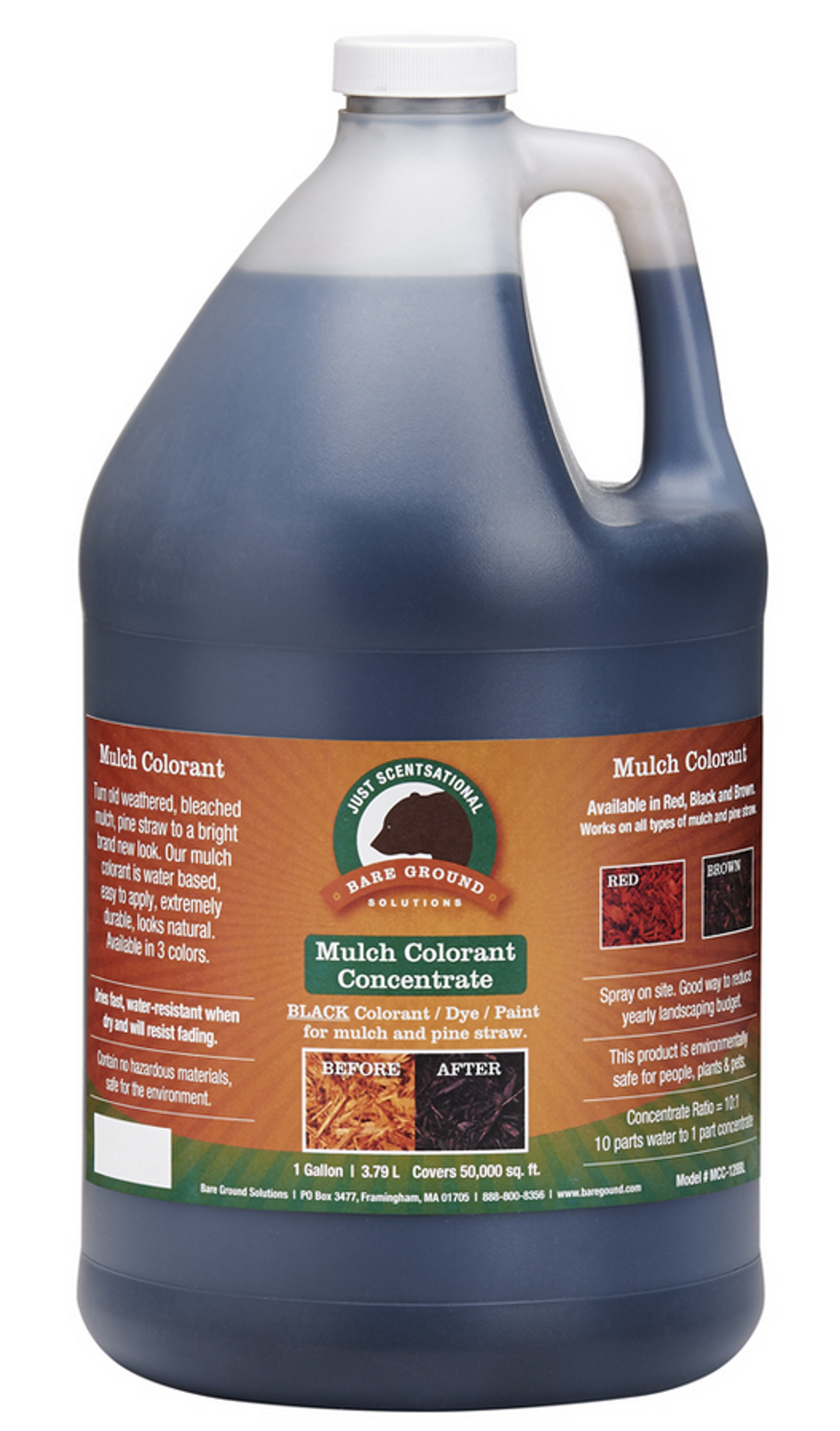 Just Scentsational Black Bark Mulch Colorant Concentrate - Gallon