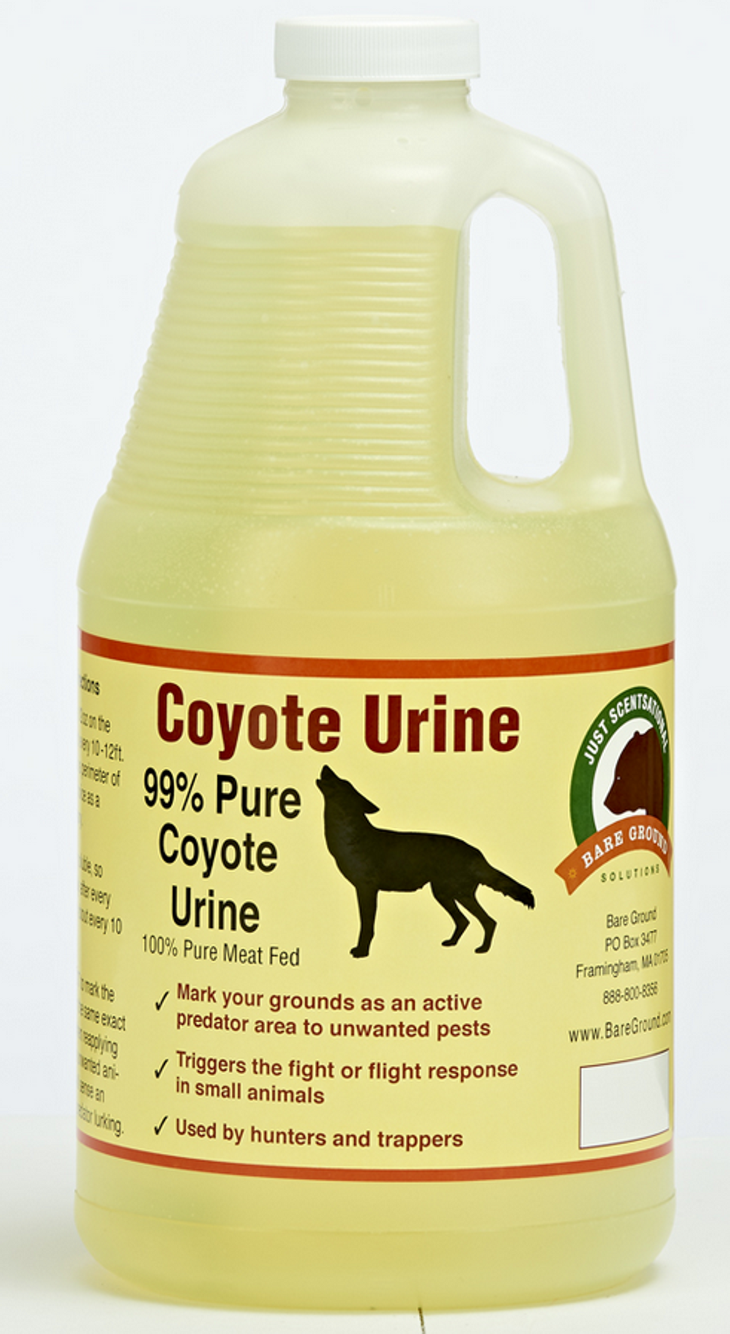 Just Scentsational Coyote Urine Predator Scent, Half Gallon