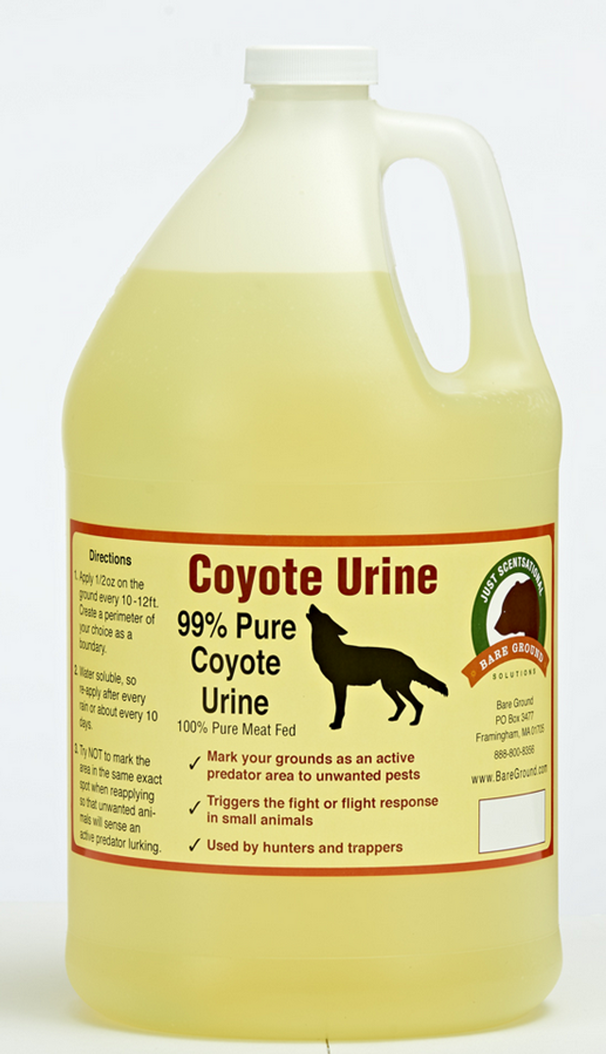 Just Scentsational Coyote Urine Predator Scent, Gallon