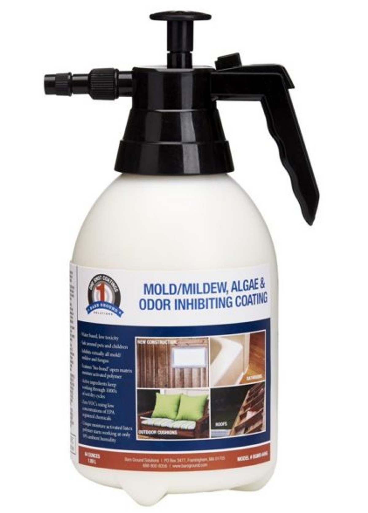 Bare Ground 1 Shot Mold Inhibiting Coating, 48 oz Pump Sprayer