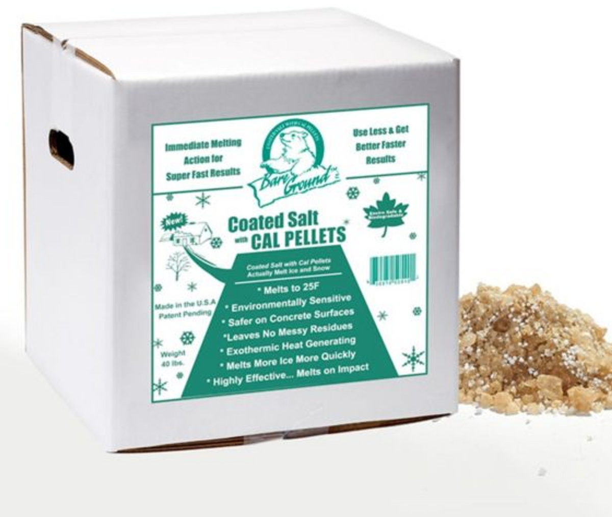 Bare Ground Coated Granular Ice Melt, 40 lb Box