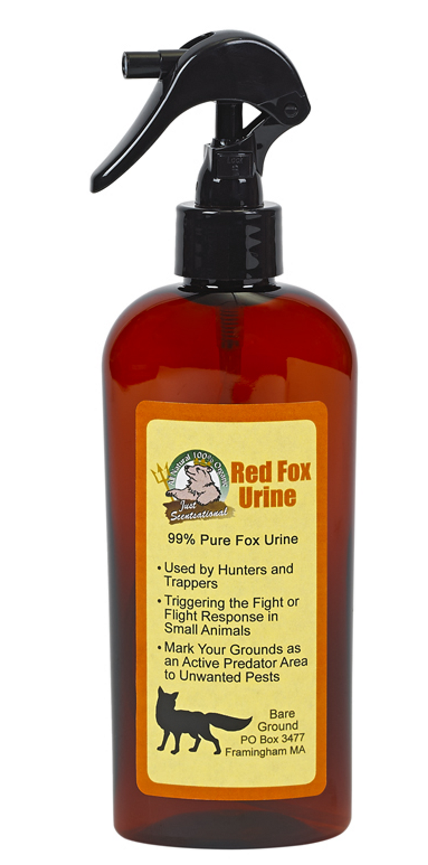 Just Scentsational Fox Urine Predator Scent, 8 oz Trigger Sprayer